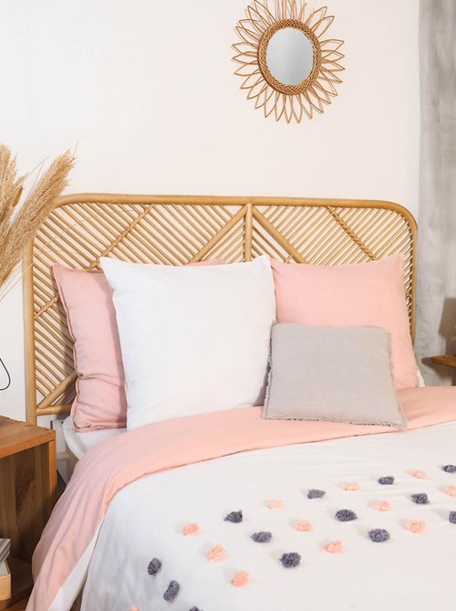 Parure de lit à pompons colorés - Kiabi