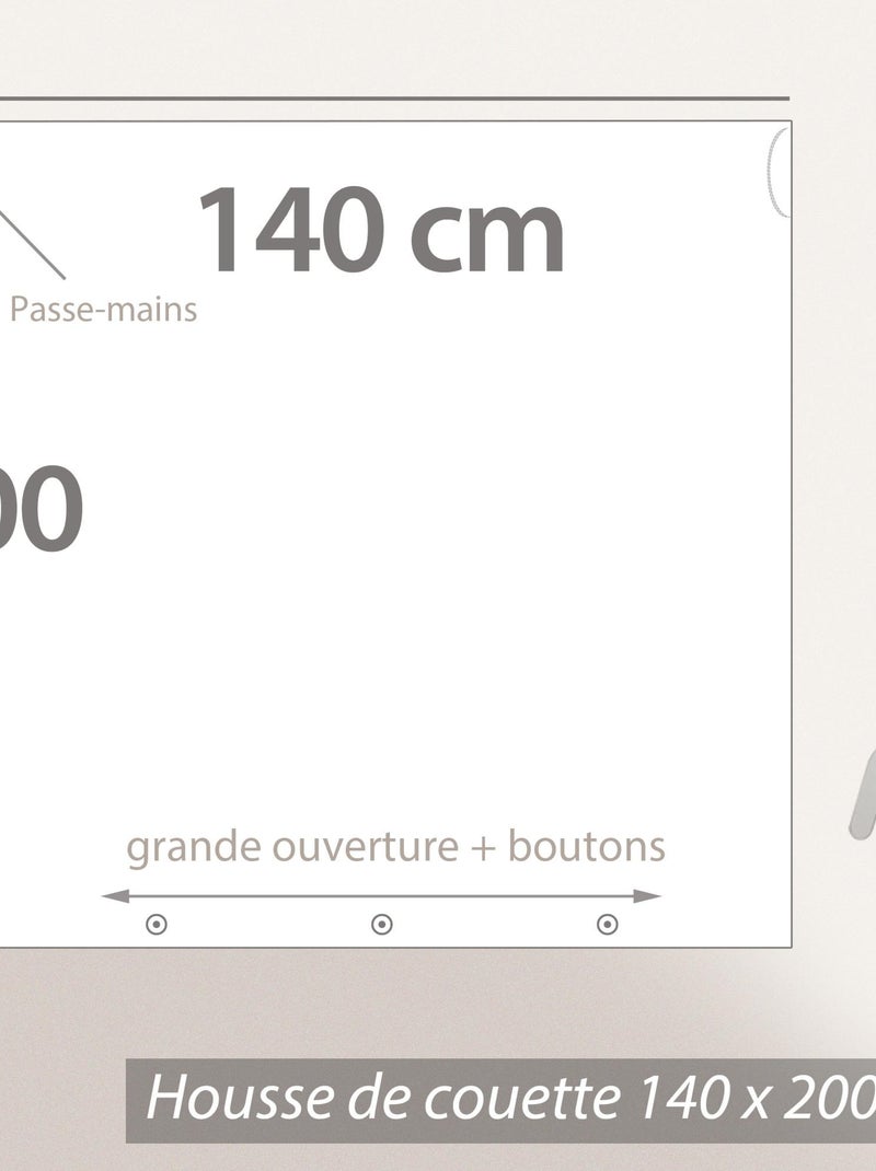 Parure de lit A TOUTE ALLURE coton Vert - Kiabi