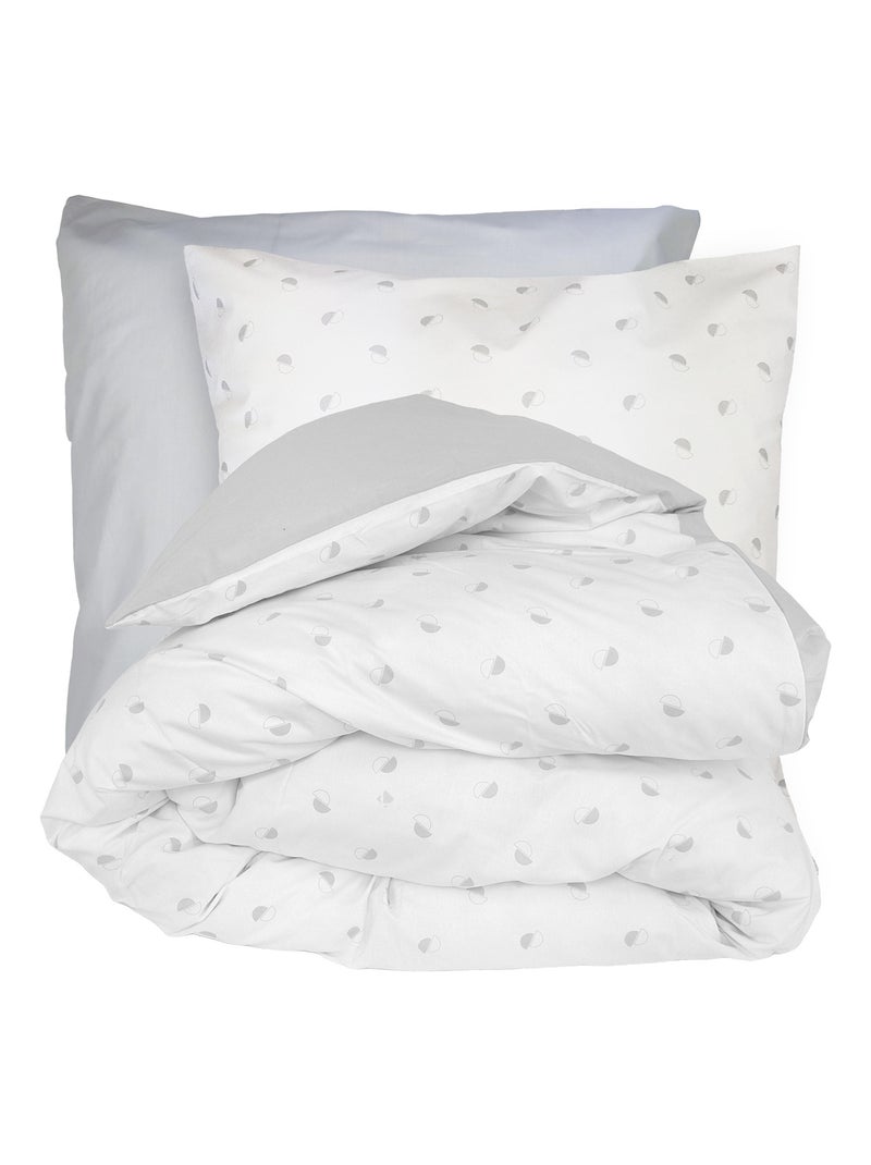Parure de lit ALEX Taie 65x65 cm Gris clair - Kiabi