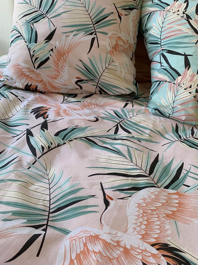 Parure de lit ALEYA Rose - Kiabi