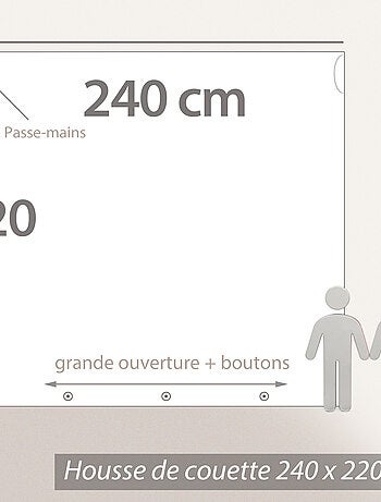 Parure de lit ANIA polyester microfibre Taie 63x63 cm