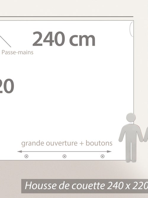 Parure de lit ANIA polyester microfibre Taie 63x63 cm - Kiabi Parure de lit ANIA polyester microfibre Taie 63x63 cm - Kiabi