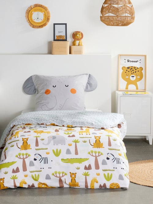 Parure de lit animée Eléphant - 1 personne - Kiabi
