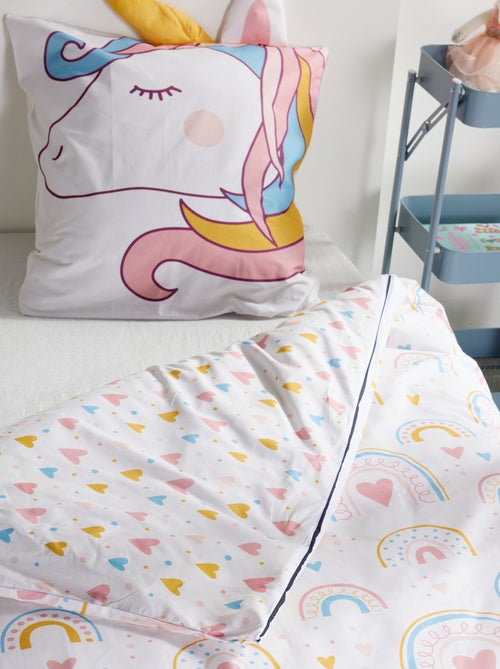 Parure de lit animée Licorne - 1 personne - Kiabi