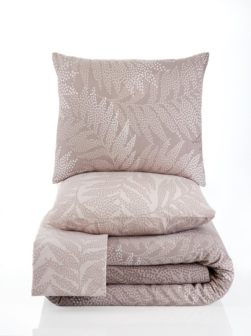 Parure de lit ASTERA Taupe - Kiabi