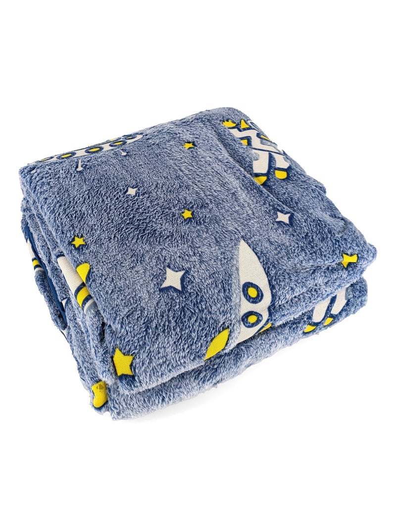 Parure de lit ASTRO Bleu - Kiabi