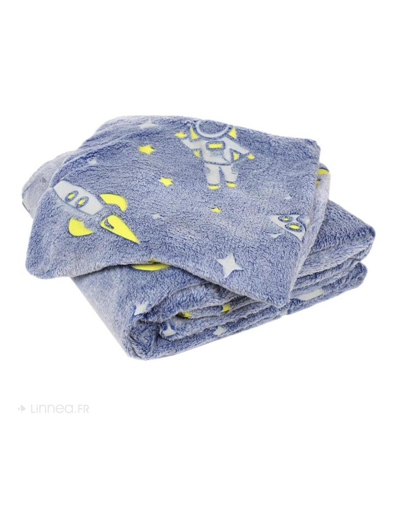 Parure de lit ASTRO Bleu - Kiabi