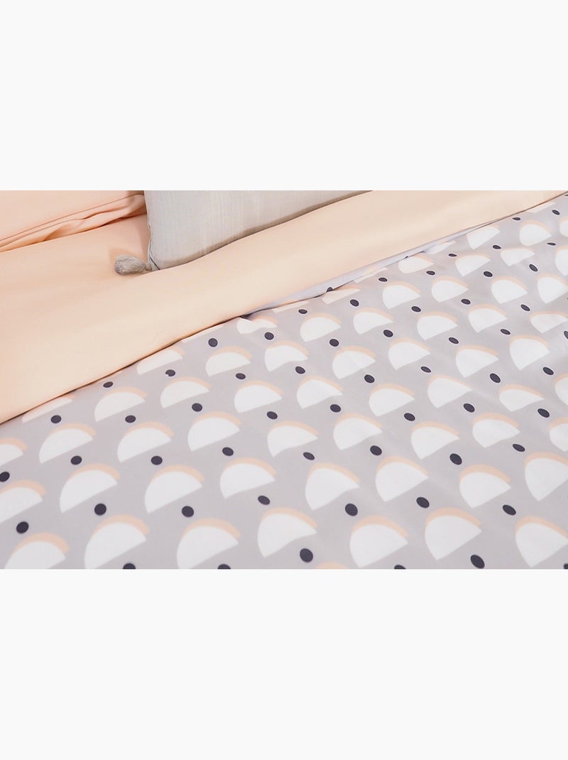 Parure de lit Aura Douce - 240x220 / Blanc Blanc - Kiabi