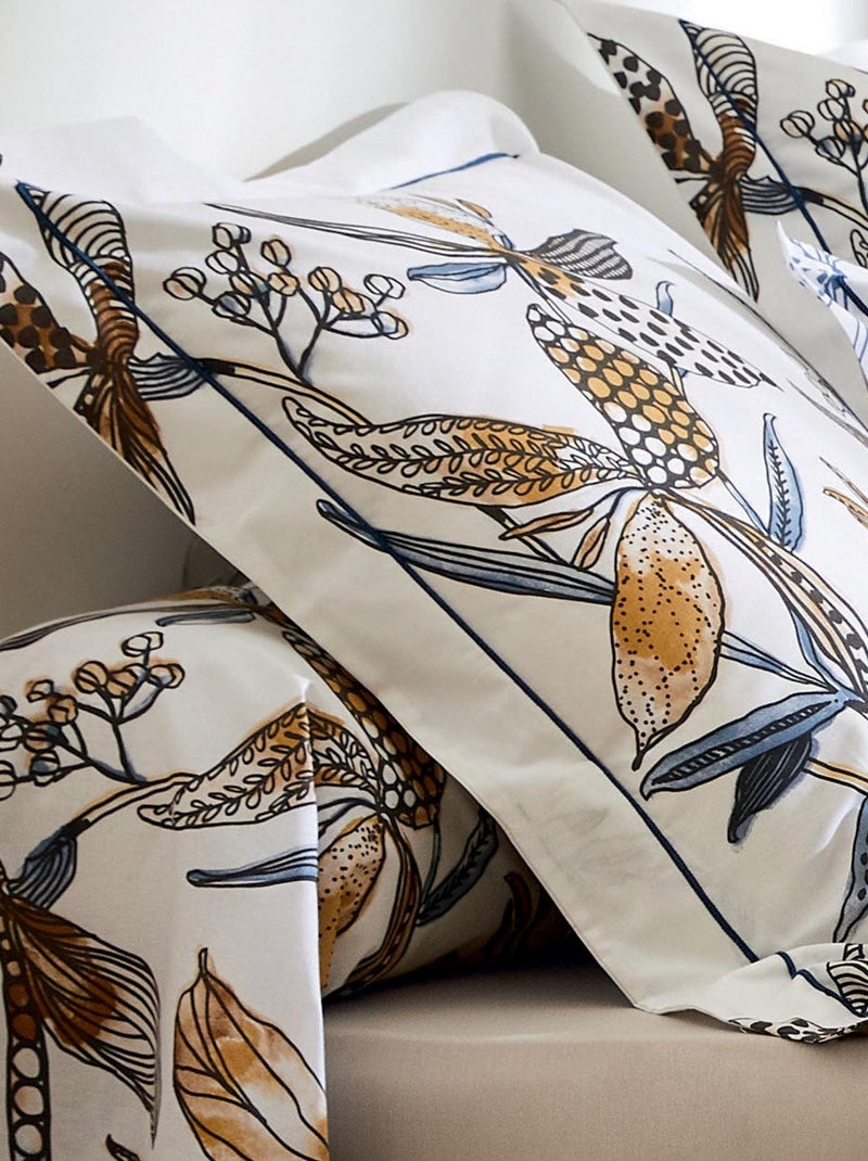 Parure de lit aux fleurs exubérantes Blanc - Kiabi