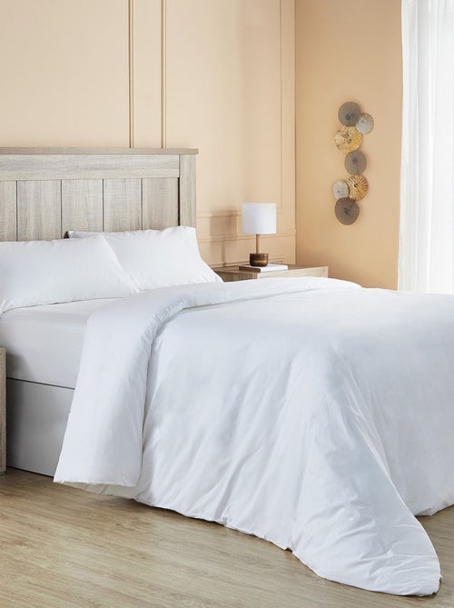 Parure de lit avec housse de couette 100% coton 150 fils - Kiabi
