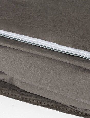 Parure de lit avec housse de couette 100% coton 150 fils Gris