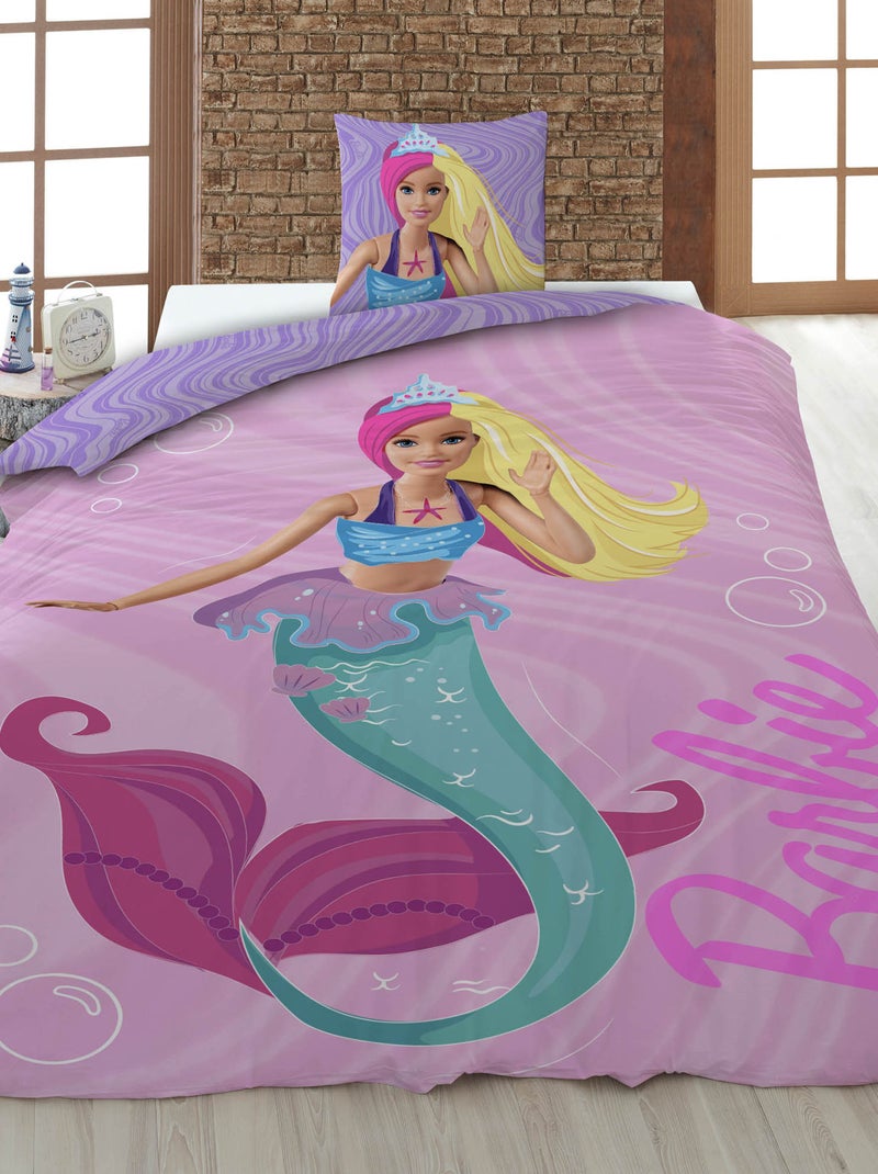 Parure de lit 'Barbie' - 1 personne Rose - Kiabi