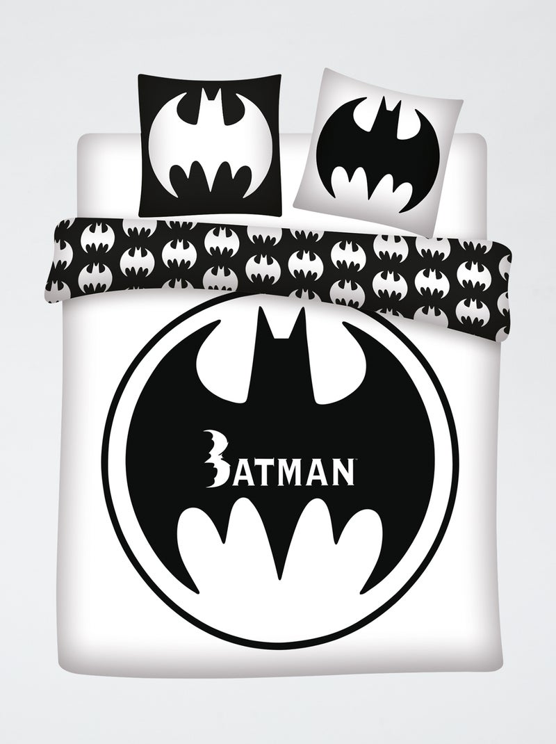 Parure de lit 'Batman' 'DC Comics'  - 2 personnes Noir - Kiabi