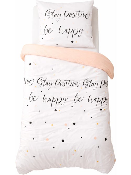 Parure de lit Be Happy - Kiabi