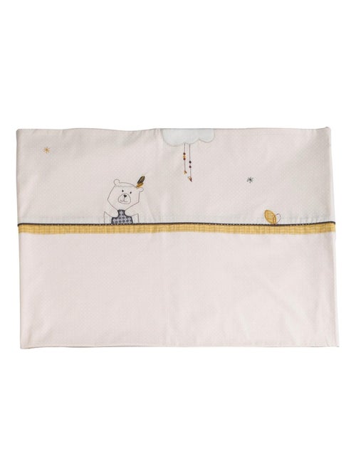 Parure de lit bébé 190x140cm et taie en coton beige - SAUTHON - Kiabi