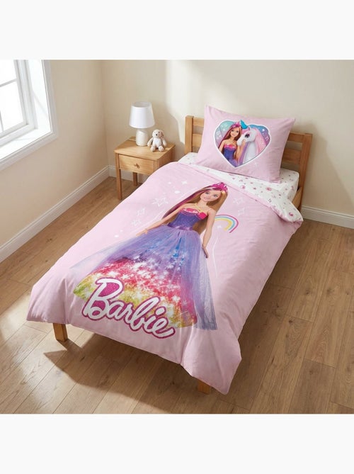 Parure de lit bébé Barbie réversible – 100% coton - Kiabi