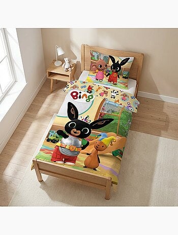 Parure de lit bébé Bing avec Flop réversible – 100% coton