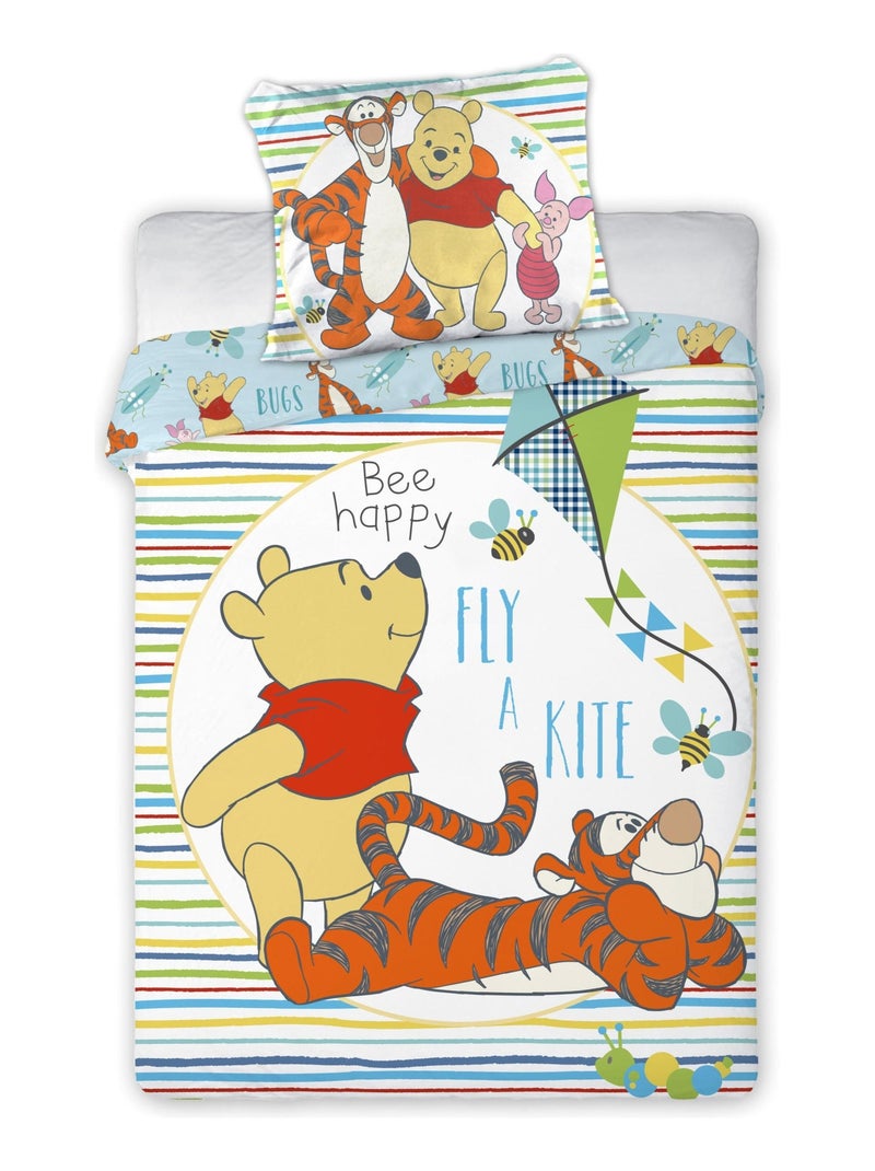 Parure de Lit Bébé Coton Disney Bleu - Kiabi