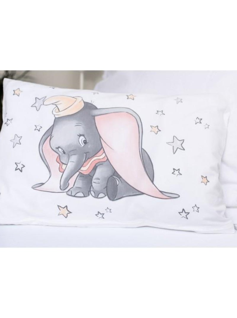 Parure de Lit Bébé Coton Dumbo Blanc - Kiabi