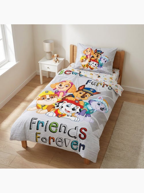 Parure de Lit Bébé Coton Réversible Chase Forever - Kiabi Parure de Lit Bébé Coton Réversible Chase Forever - Kiabi