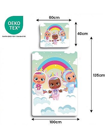Parure de lit bébé Cry Babies réversible – 100% coton