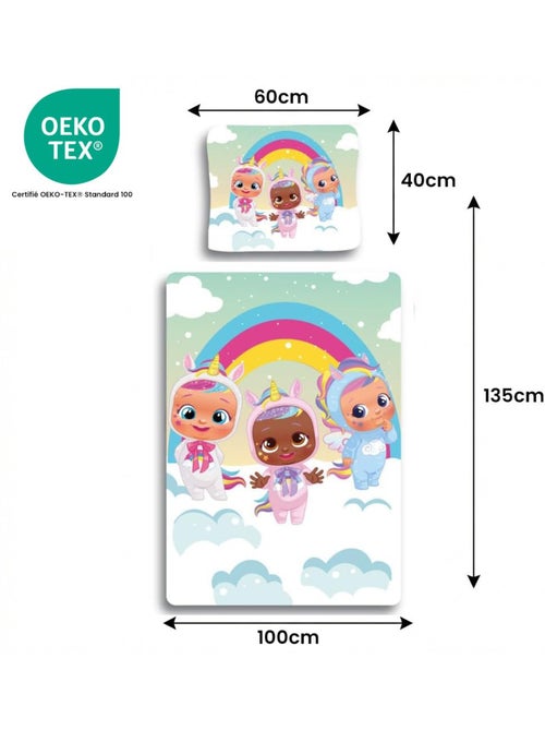 Parure de lit bébé Cry Babies réversible – 100% coton - Kiabi