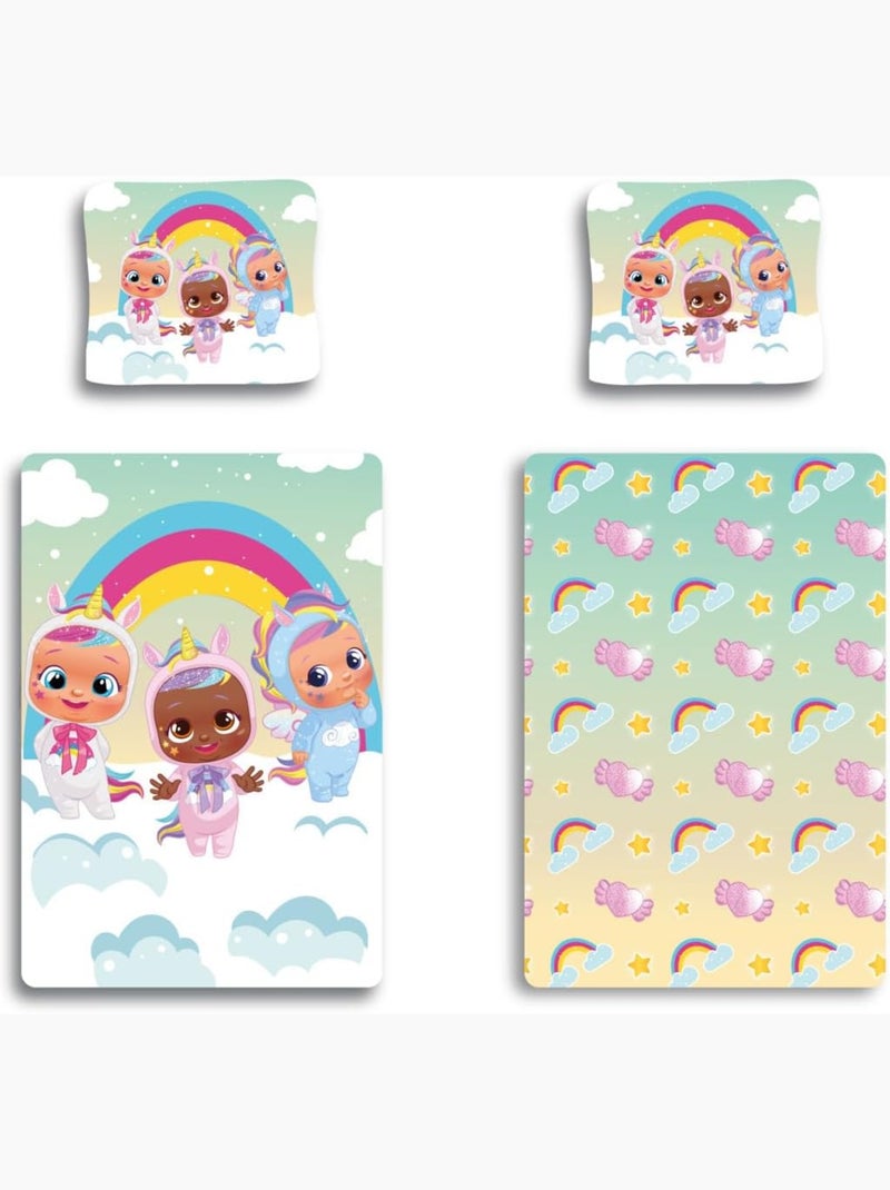 Parure de lit bébé Cry Babies réversible – 100% coton Multicolore - Kiabi
