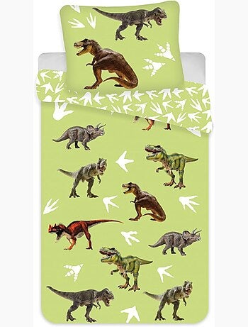Parure de lit bébé Jurassic Park réversible – 100% coton