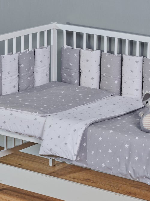 Parure de lit bébé réversible en coton, STELLA SEVIRA KIDS - Kiabi