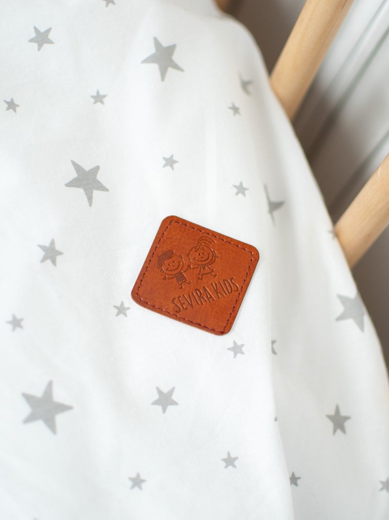 Parure de lit bébé réversible en coton, STELLA SEVIRA KIDS Blanc - Kiabi