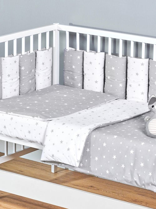 Parure de lit bébé réversible en coton, STELLA SEVIRA KIDS - Kiabi
