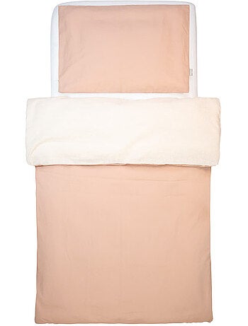 Parure de lit bébé réversible, housse de couette et taie d'oreiller en Lin lavé SEVIRA KIDS