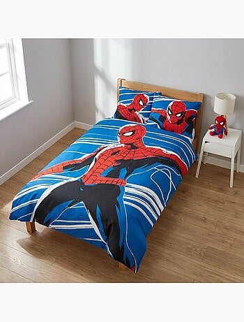 Parure de lit bébé Spider-Man phosphorescente réversible – 100% coton