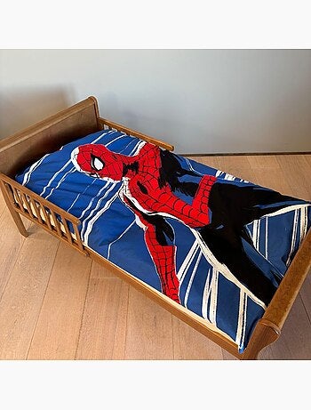 Parure de lit bébé Spider-Man phosphorescente réversible – 100% coton