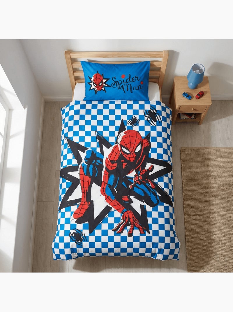 Parure de lit bébé Spider-Man réversible – 100% coton Bleu - Kiabi