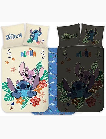 Parure de lit bébé Stitch avec Angel réversible – 100% coton