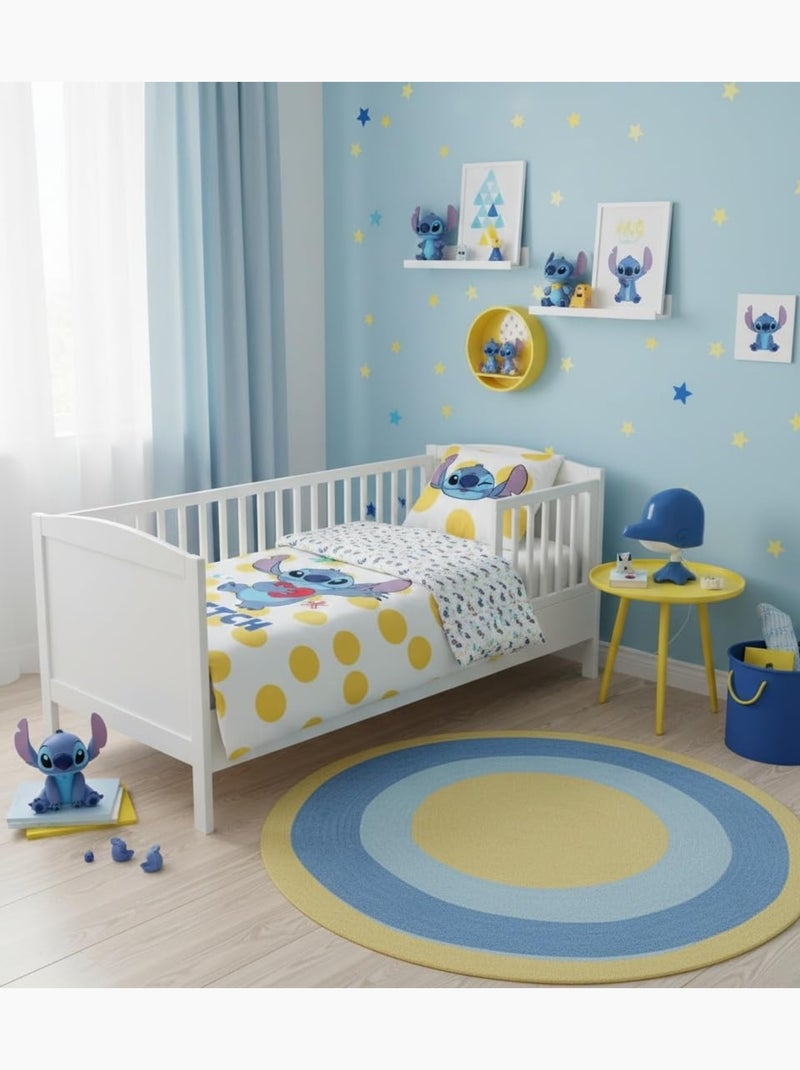 Parure de lit bébé Stitch réversible – 100% coton Blanc - Kiabi