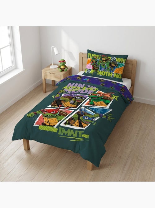 Parure de lit bébé Tortues Ninja avec Leonardo, Donatello, Michelangelo et Raphael réversible - Kiabi Parure de lit bébé Tortues Ninja avec Leonardo, Donatello, Michelangelo et Raphael réversible - Kiabi