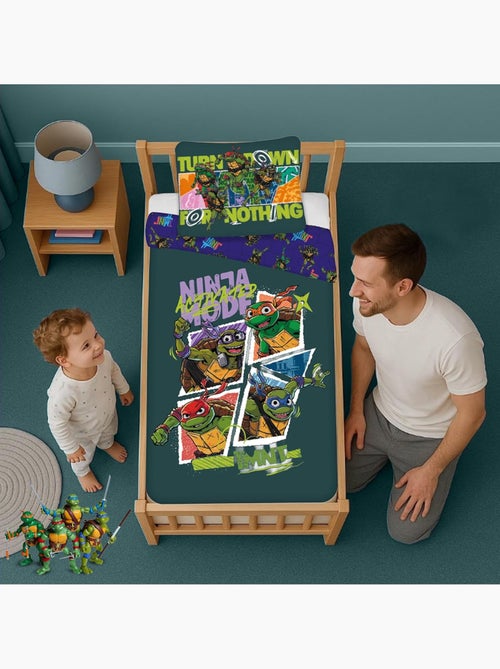 Parure de lit bébé Tortues Ninja avec Leonardo, Donatello, Michelangelo et Raphael réversible - Kiabi Parure de lit bébé Tortues Ninja avec Leonardo, Donatello, Michelangelo et Raphael réversible - Kiabi
