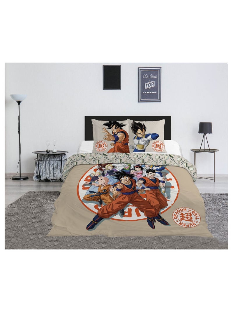 Parure de lit Beige -  Dragon Ball Super - 240x220 cm Beige - Kiabi