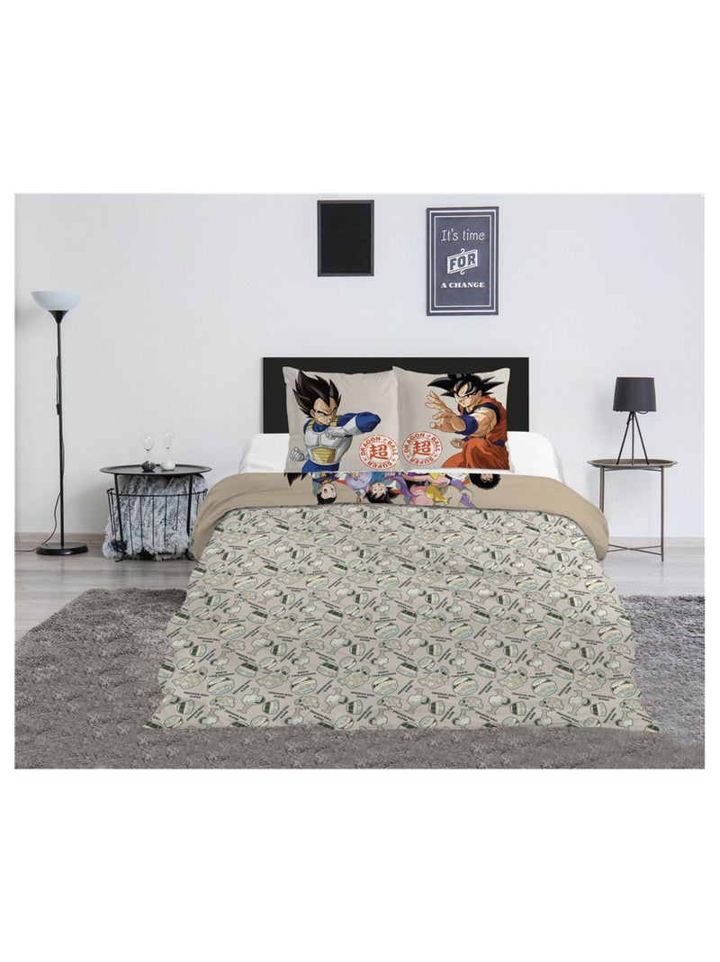 Parure de lit Beige -  Dragon Ball Super - 240x220 cm Beige - Kiabi