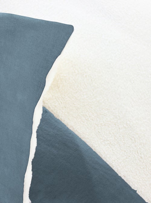 Parure de lit bi-matière microfibre et sherpa collection SHERPA - Kiabi