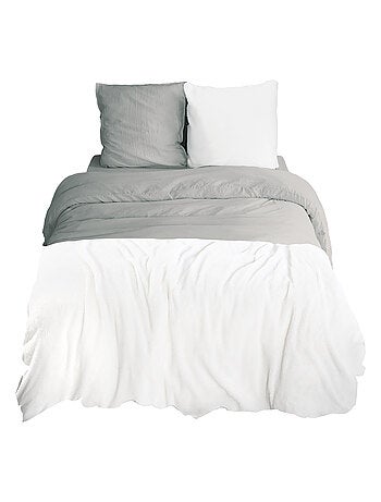 Parure de lit bi-matière microfibre et sherpa collection SHERPA