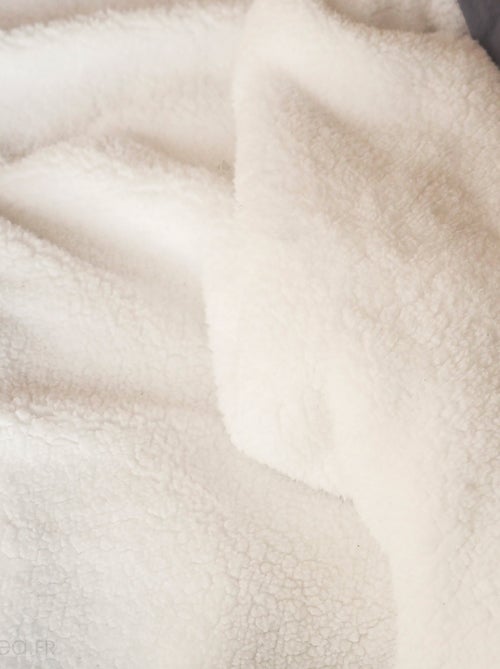 Parure de lit bi-matière microfibre et sherpa collection SHERPA - Kiabi