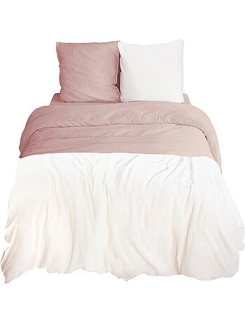 Parure de lit bi-matière microfibre et sherpa collection SHERPA