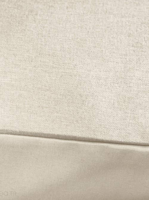 Parure de lit bi-matière microfibre SENSATION FLANELLE - Kiabi