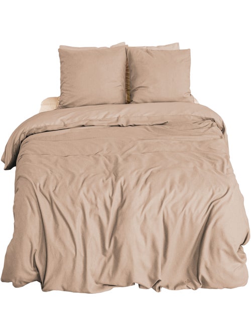 Parure de lit bi-matière microfibre SENSATION FLANELLE - Kiabi Parure de lit bi-matière microfibre SENSATION FLANELLE - Kiabi