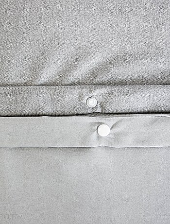 Parure de lit bi-matière microfibre SENSATION FLANELLE