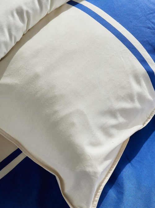 Parure de lit bicolore coton SUMMER - Kiabi