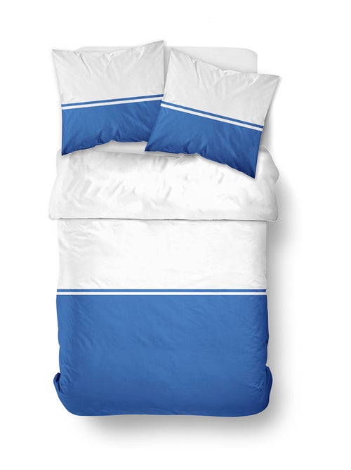 Parure de lit bicolore coton SUMMER - Kiabi